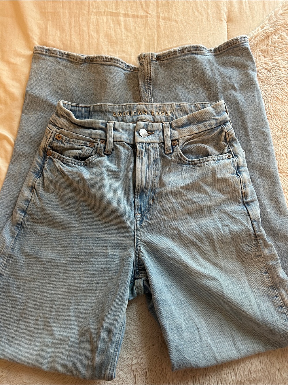 American Eagle Curvy High Rise Baggy Straight Women’s Jeans - Size 2